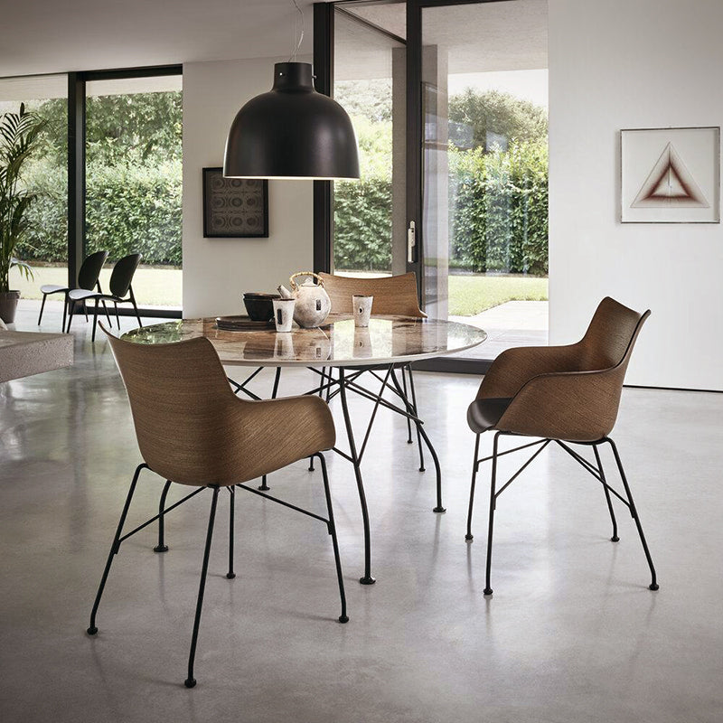 Sillón Q/Wood madera oscura, Kartell